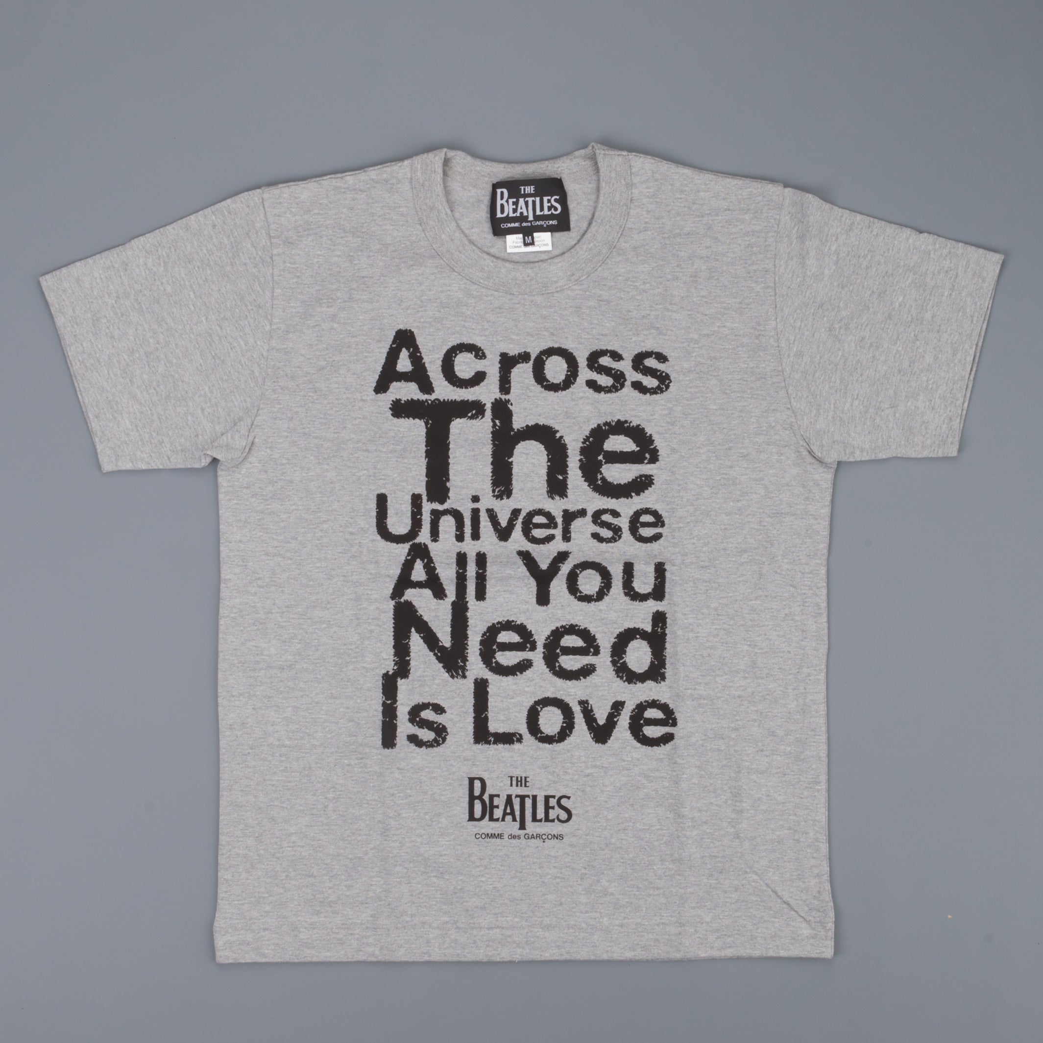 The Beatles x Comme des Garçons  T shirt Across the universe heather grey