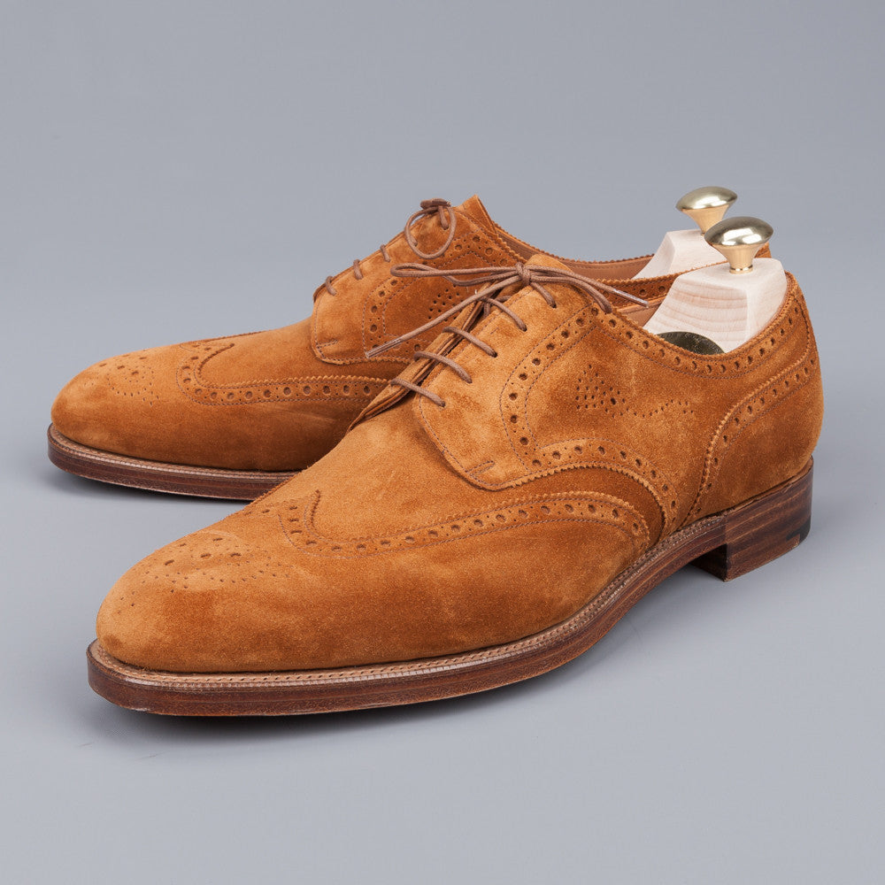 Edward Green Sandringham in Tobacco suede on 202 last - Frans Boone Store