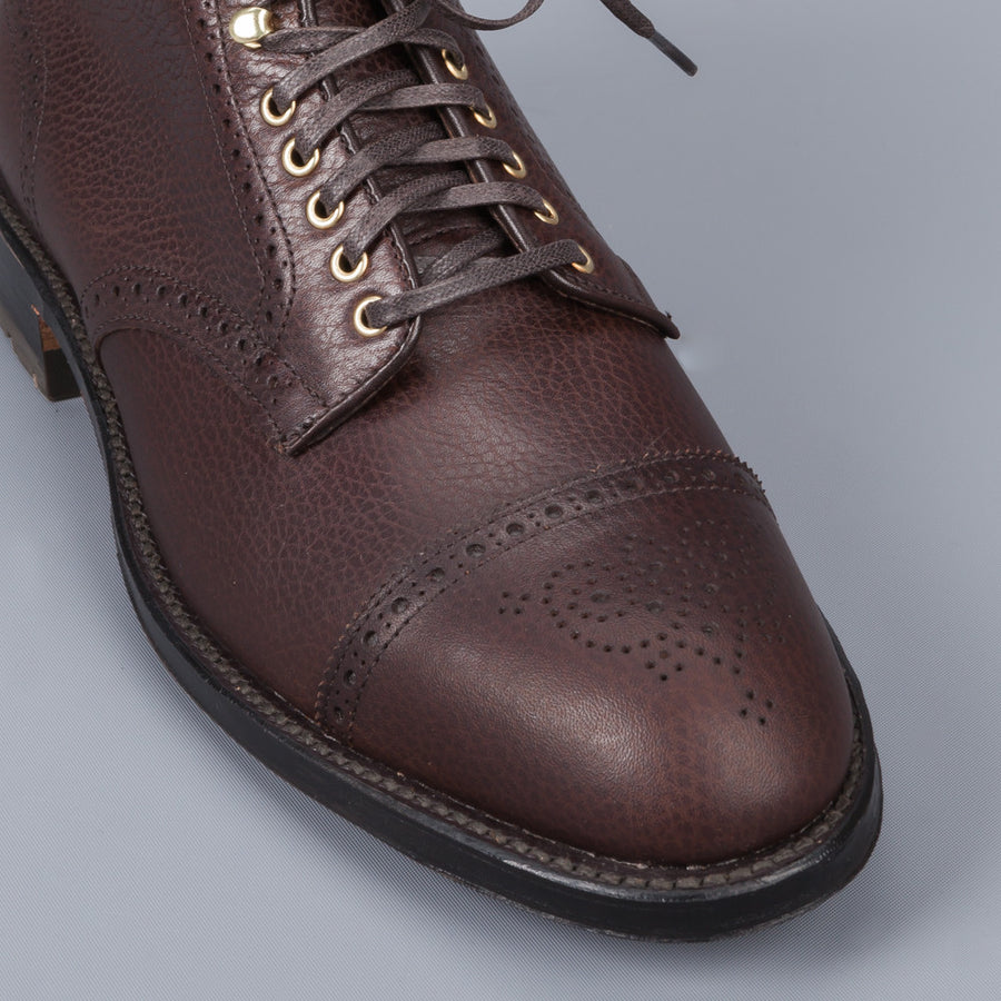 alden perforated cap toe boot