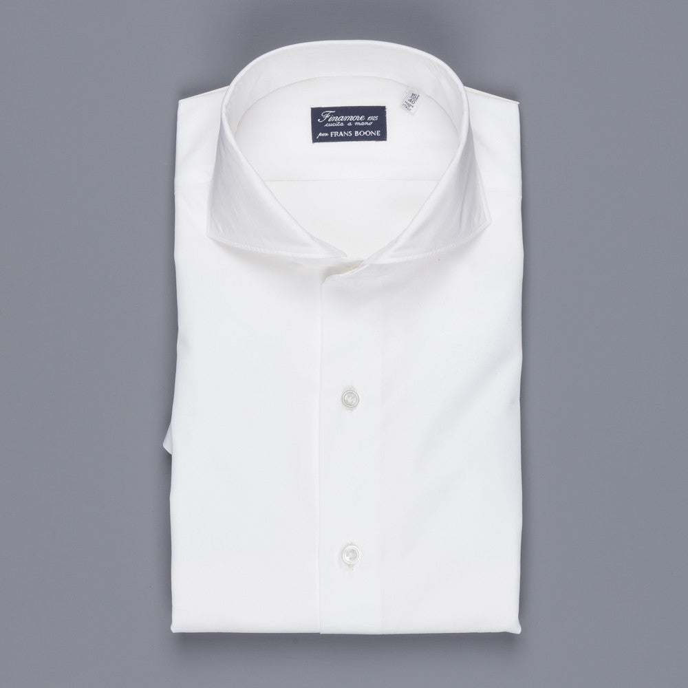 Finamore Milano soft shirt Sergio collar white