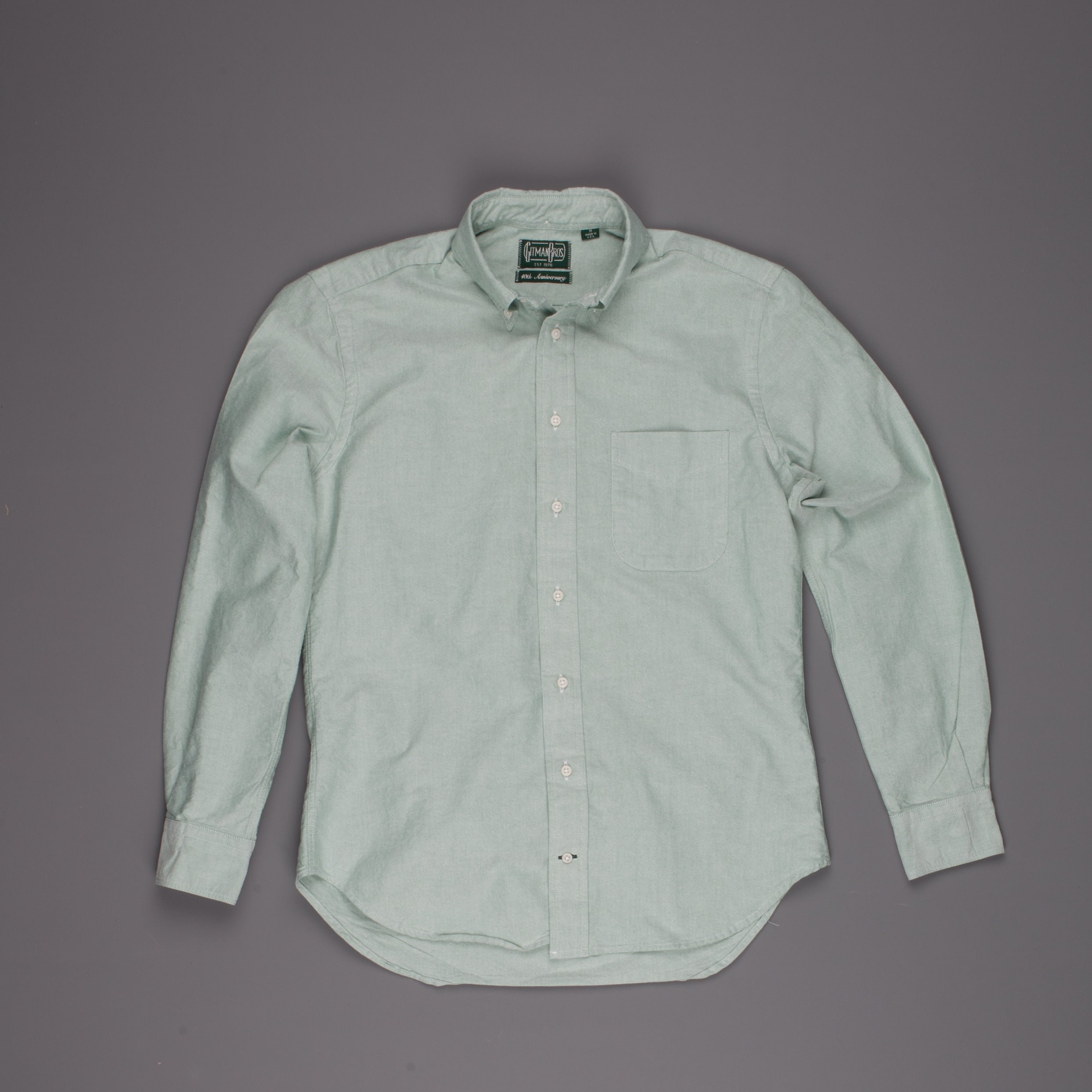 Gitman Vintage Button down shirt oxford light green