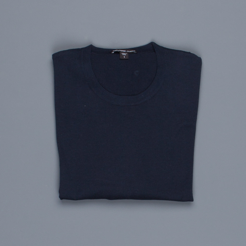 James Perse Fine Gauge Cotton Crew Neck French Navy