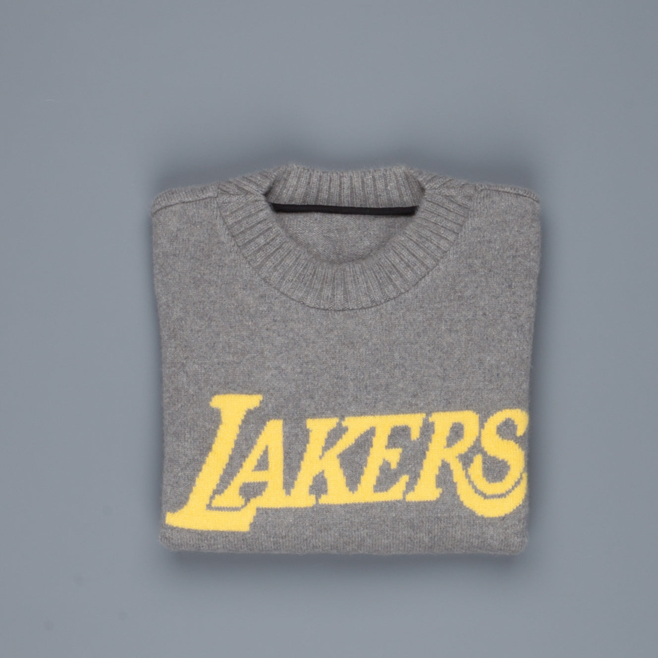 The Elder Statesman NBA sweater  LA lakers medium grey yellow