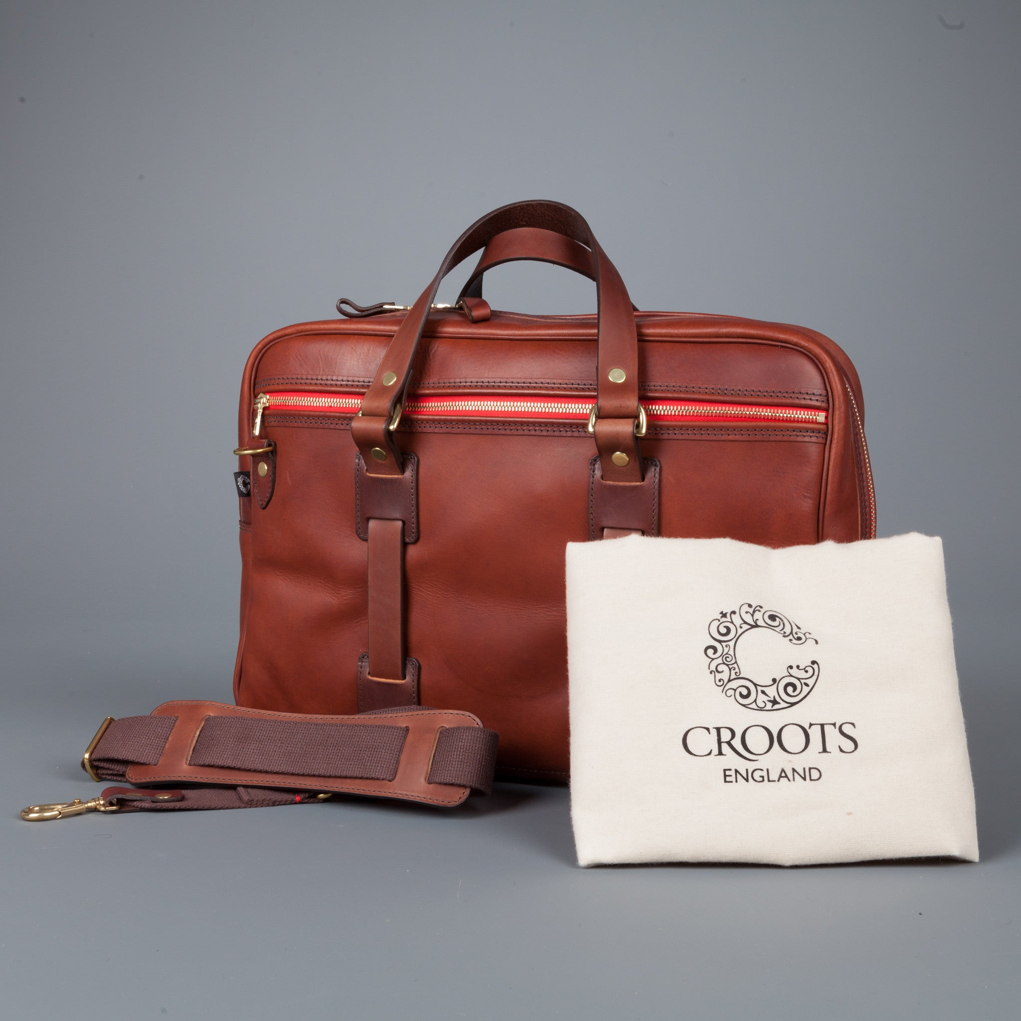 Croots Laptop Bag Italian Calf leather Port