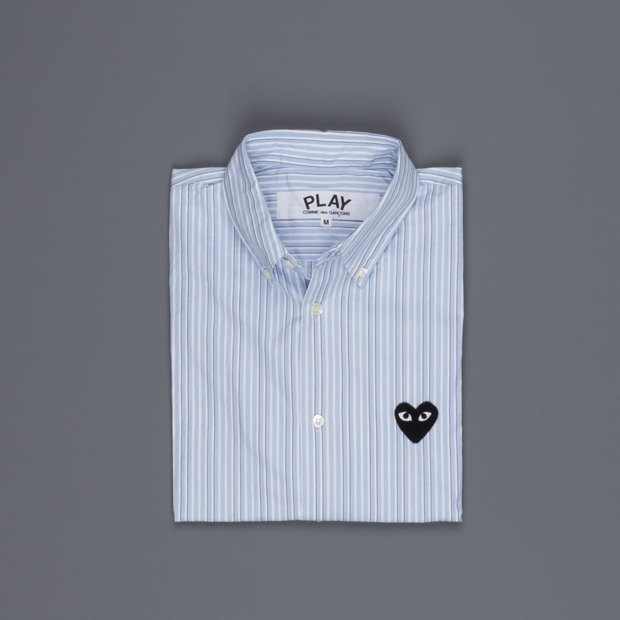 commes de garcon striped shirt