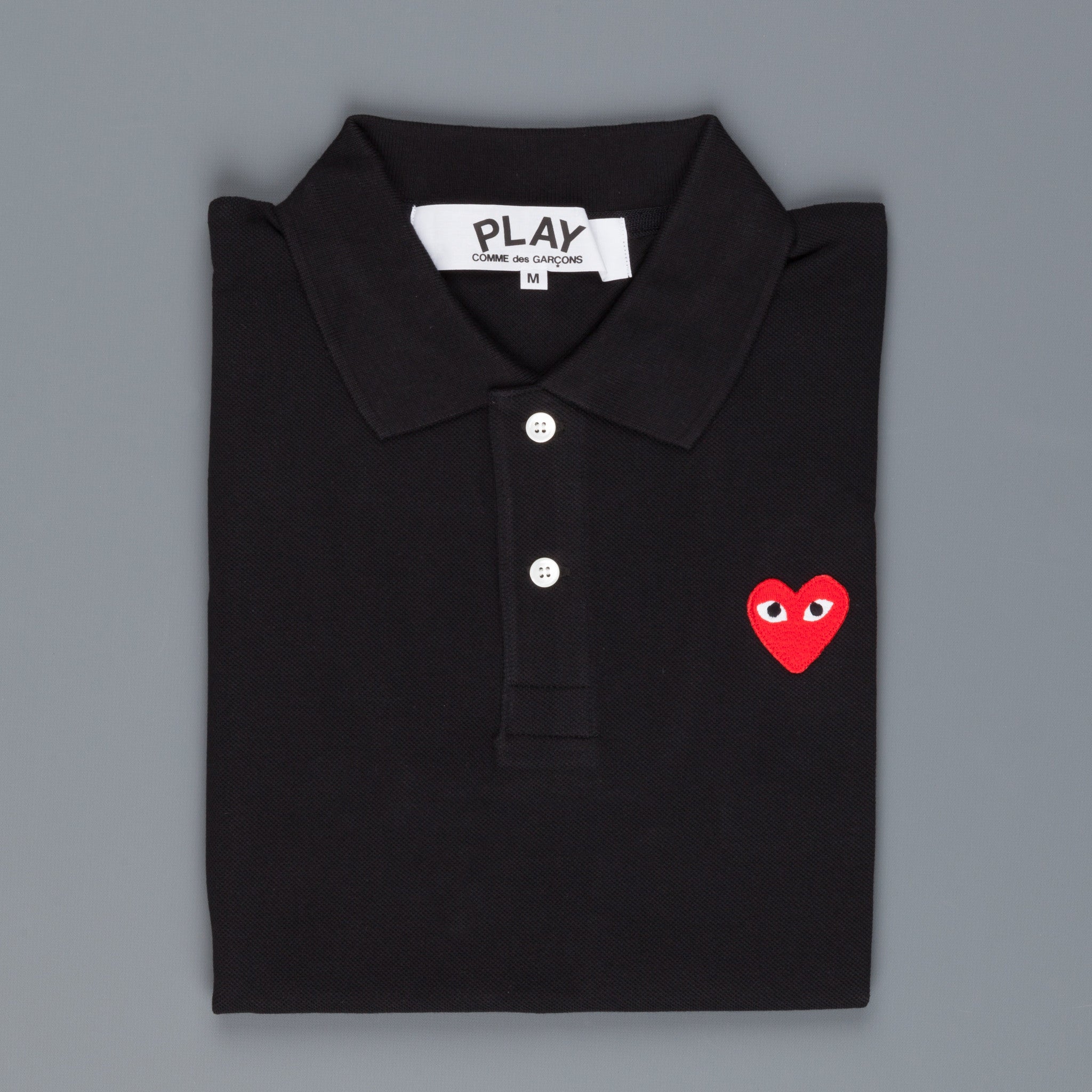 Comme des Garçons PLAY polo shirt Black