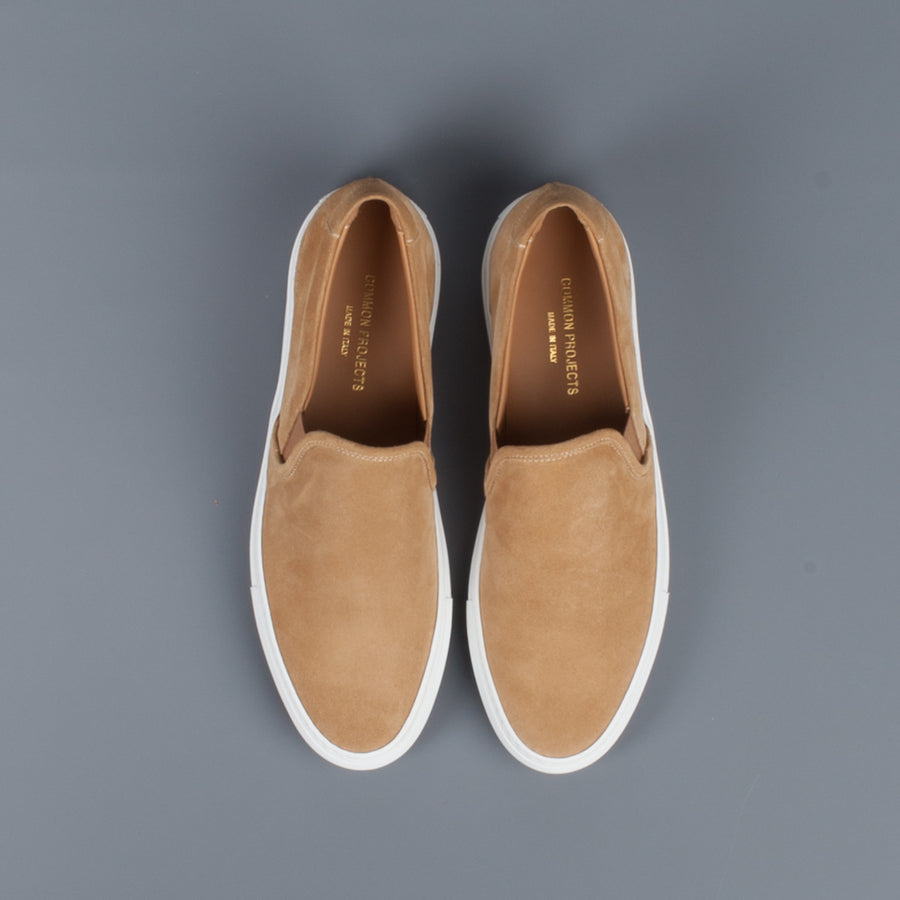 common projects suede slip on