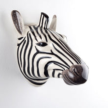 Load image into Gallery viewer, Zebra Stoneware Wall Vase
