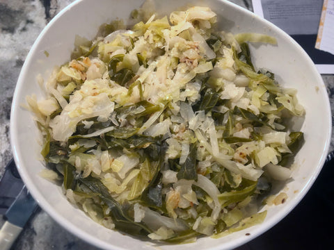 Bowl of Czech Style Sweet-Sour Cabbage