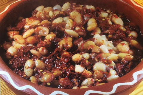 Bowl of Kidney Bean and Dry Pepper Dip