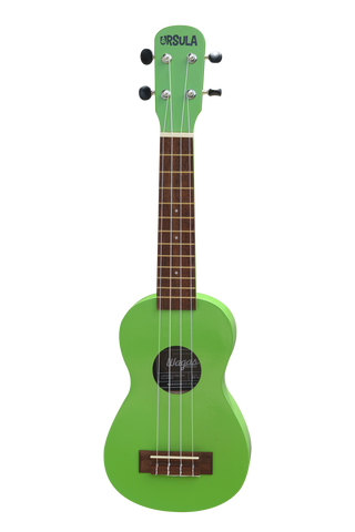 green ursula ukulele by wagas ukuleles
