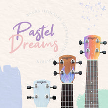 Load image into Gallery viewer, LIMITED EDITION: Pastel Dreams Premium Travel Ukuleles - Wagas Ukes

