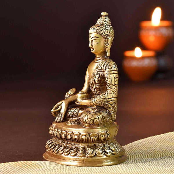 Dharmachakra Six Mudra Buddha Brass Idol Set – TOKENZ