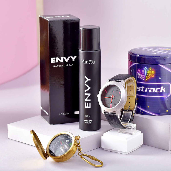 Luxurious Valentine Hamper With Watch Perfume TOKENZ