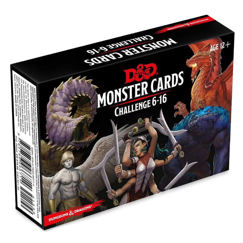 Dungeons & Dragons 5E Monster Cards Challenge 6-16