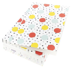 36 Pack All Occasion Assorted Blank Note Cards Greeting Cards Bulk Box Set - 6 Colorful Polka Dot and Stripe Designs - Blank on the Inside Notecards with Envelopes Included - 4 x 6 Inches