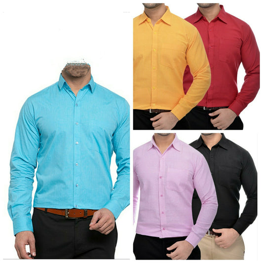 Combo of 5 Plain Shirts – Trueshirt