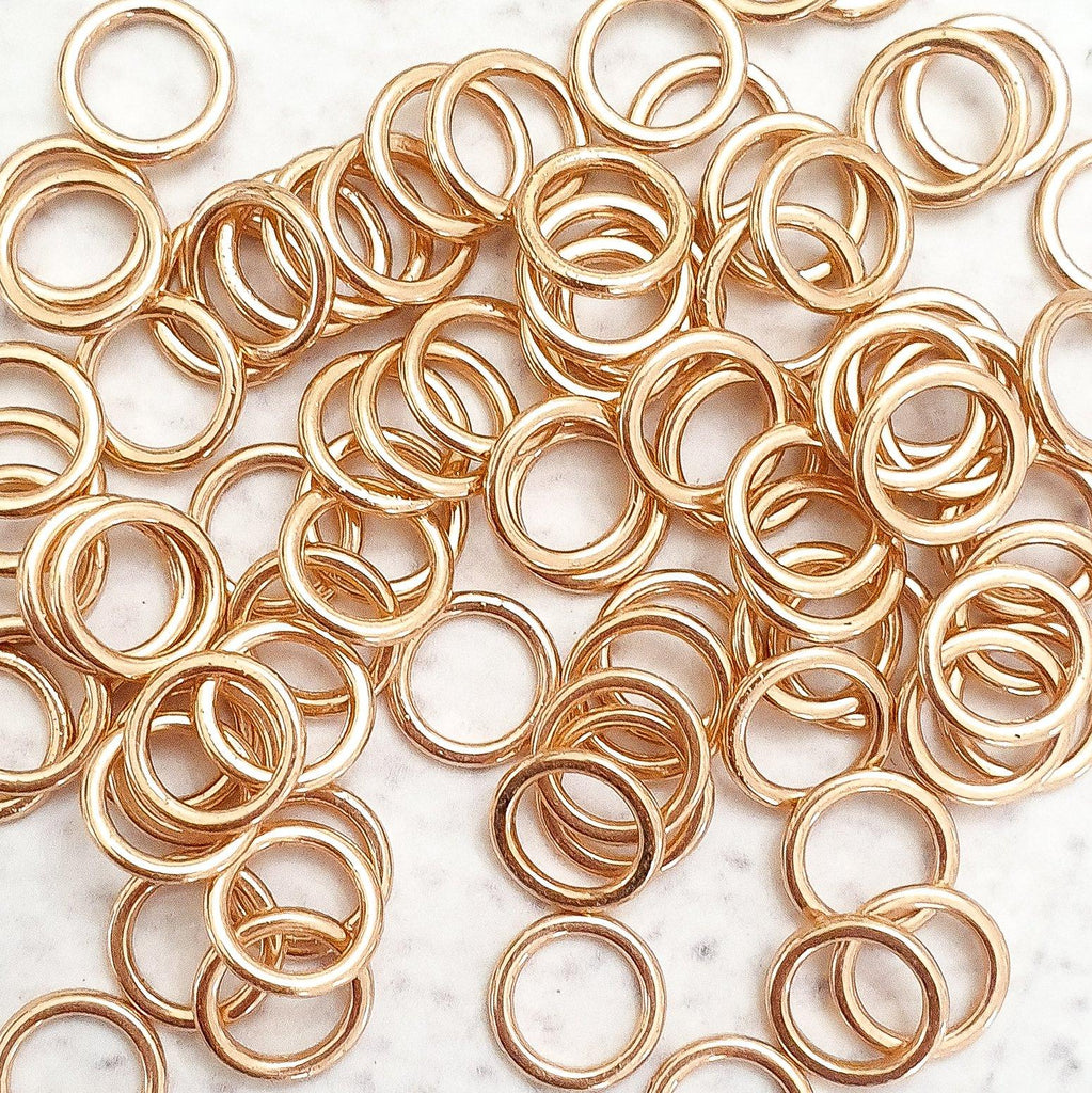 Silver 3/8 (10mm) Bra Rings, Sliders & G-Hooks