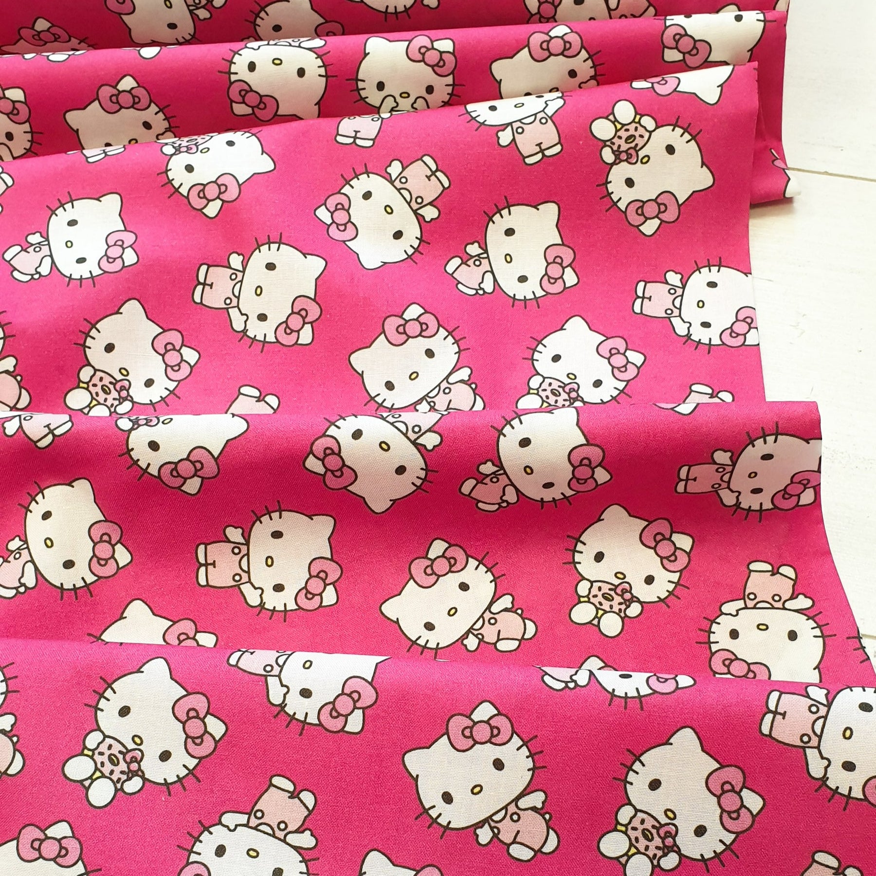 Hello Kitty Packed Cotton Fabric