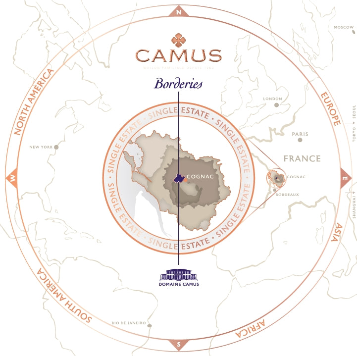 carte cru borderies camus cognac