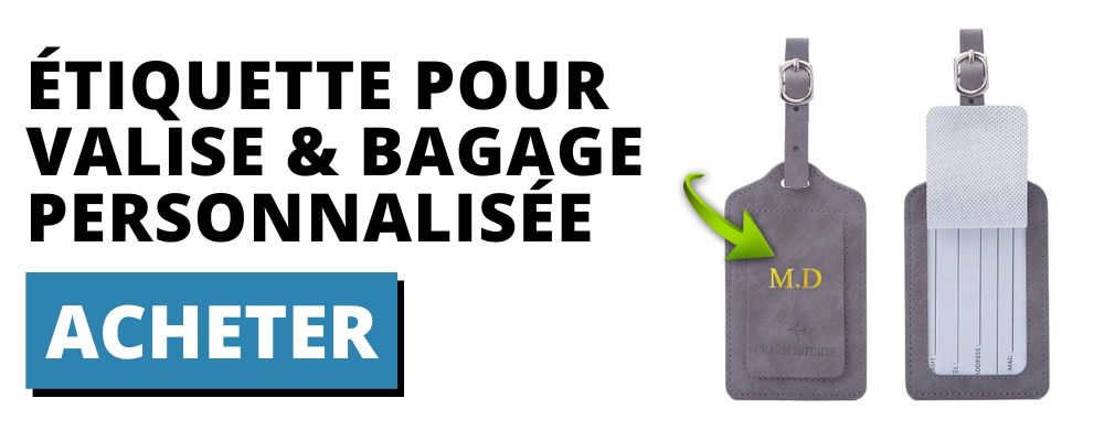 etiquette valise personnalisable