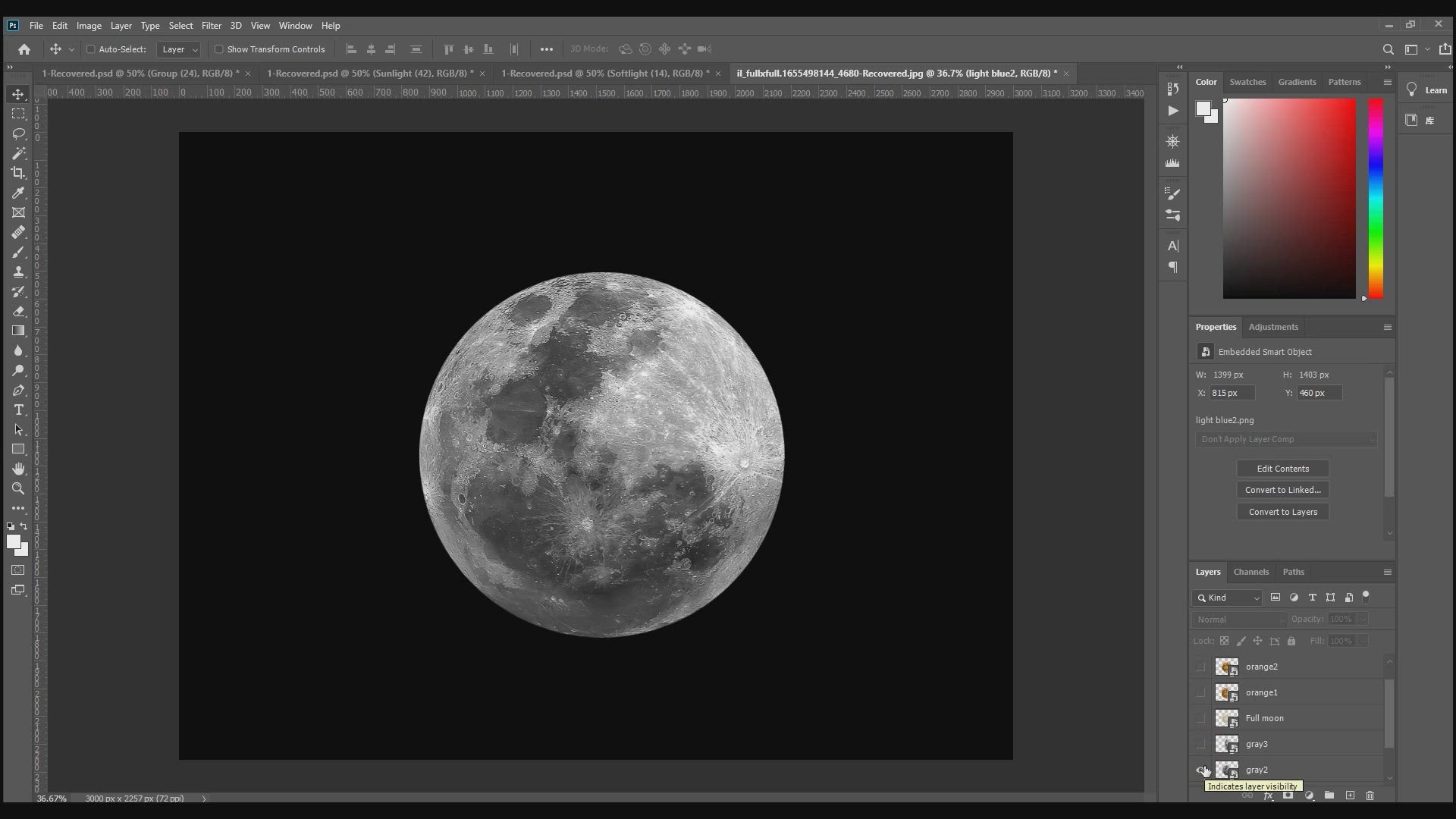 30 Moon Overlays Real Moon Magic Overlay