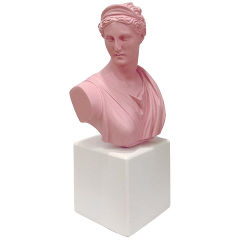 Greek goddess bust modern color