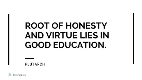 Plutarch on education, root of honesty and virtue
