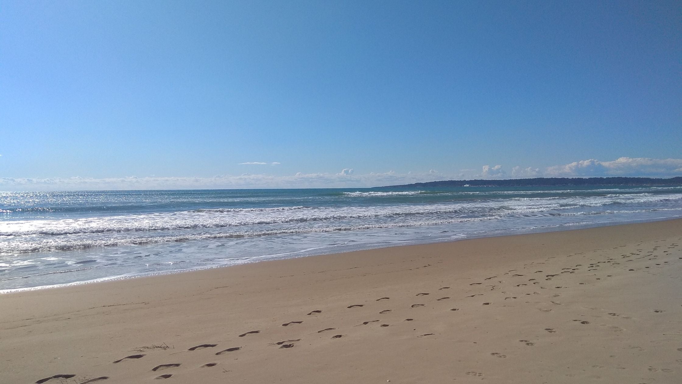 The great beach of Katakolon cruise port