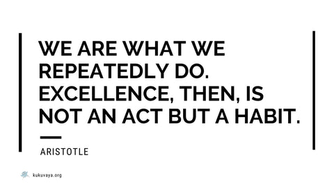Aristotle on education, excellence is a habit
