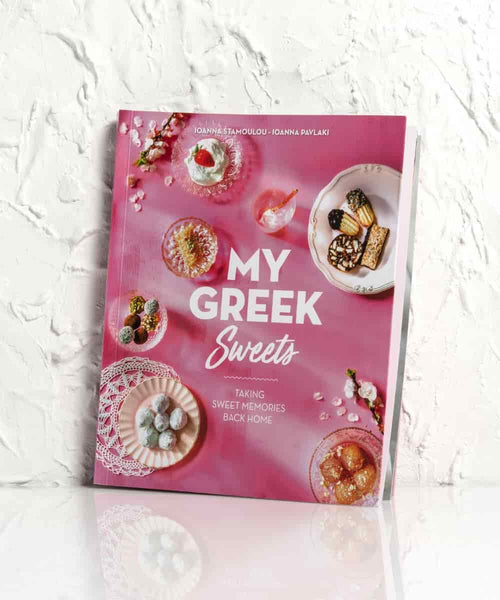 Greek sweets recipes book cover