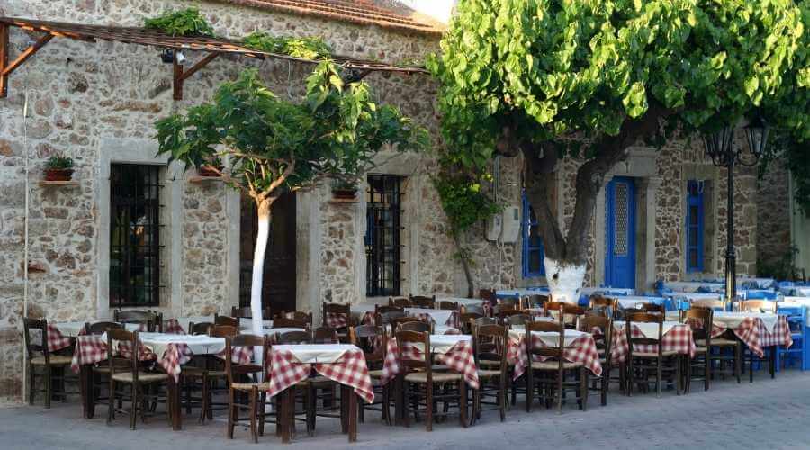 Greek taverna outdoors