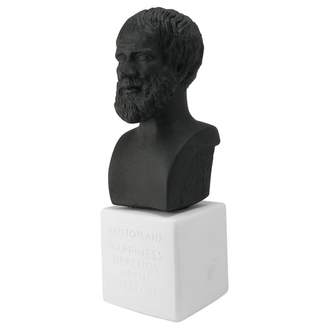 Μπούστο Αριστοτέλη σε μαύρο χρώμα