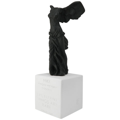 Nike statue replica black, Small greek statues