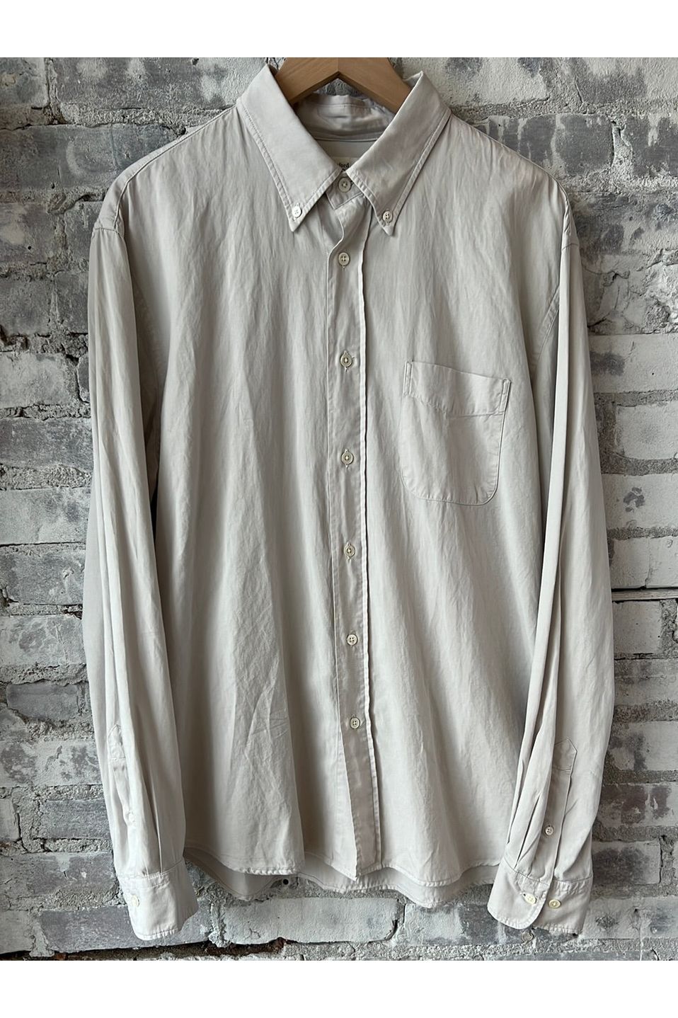 Pitt Pat Tencel Shirt - Chalk