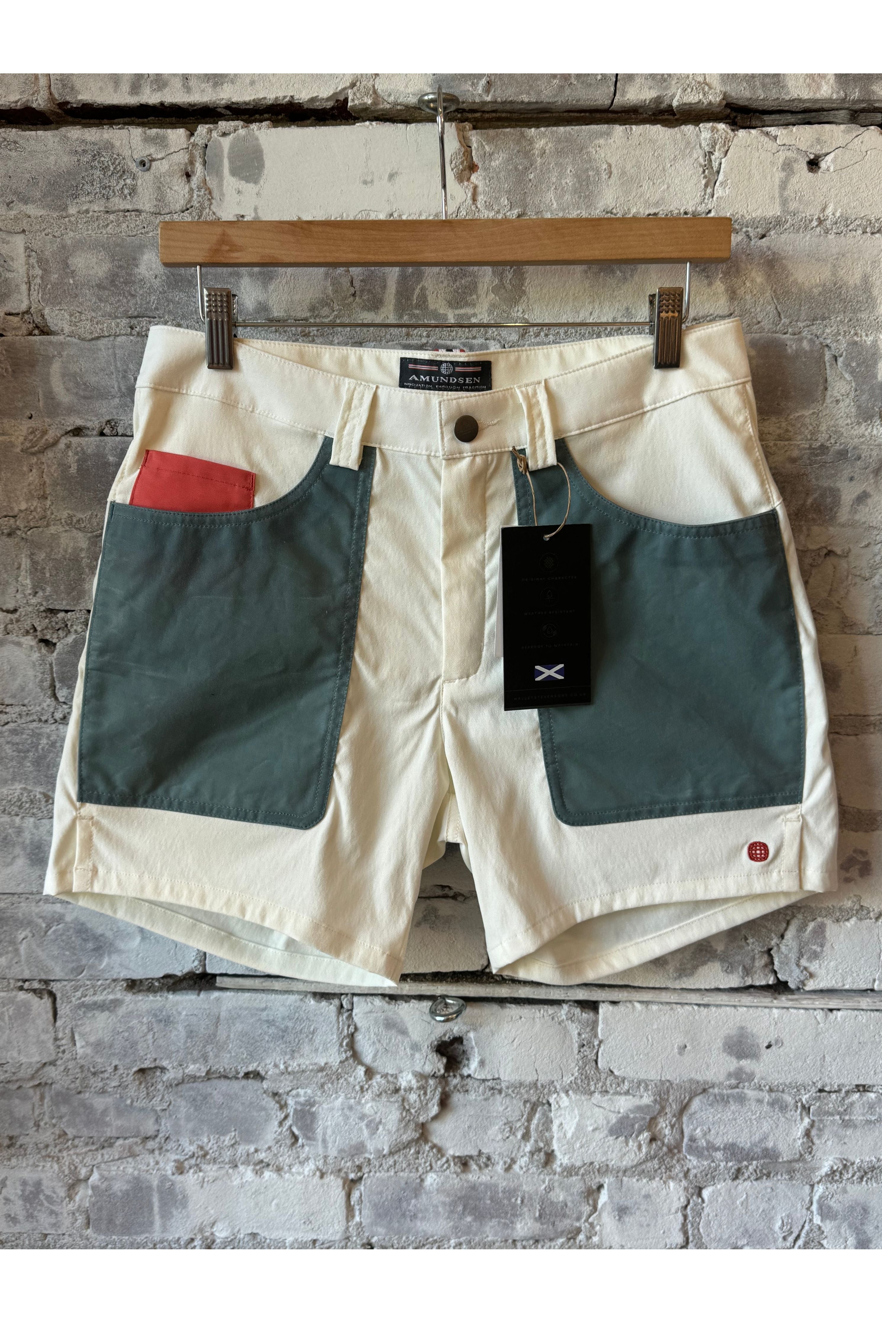 7Incher Field Shorts - Off-White/Stormy Blue