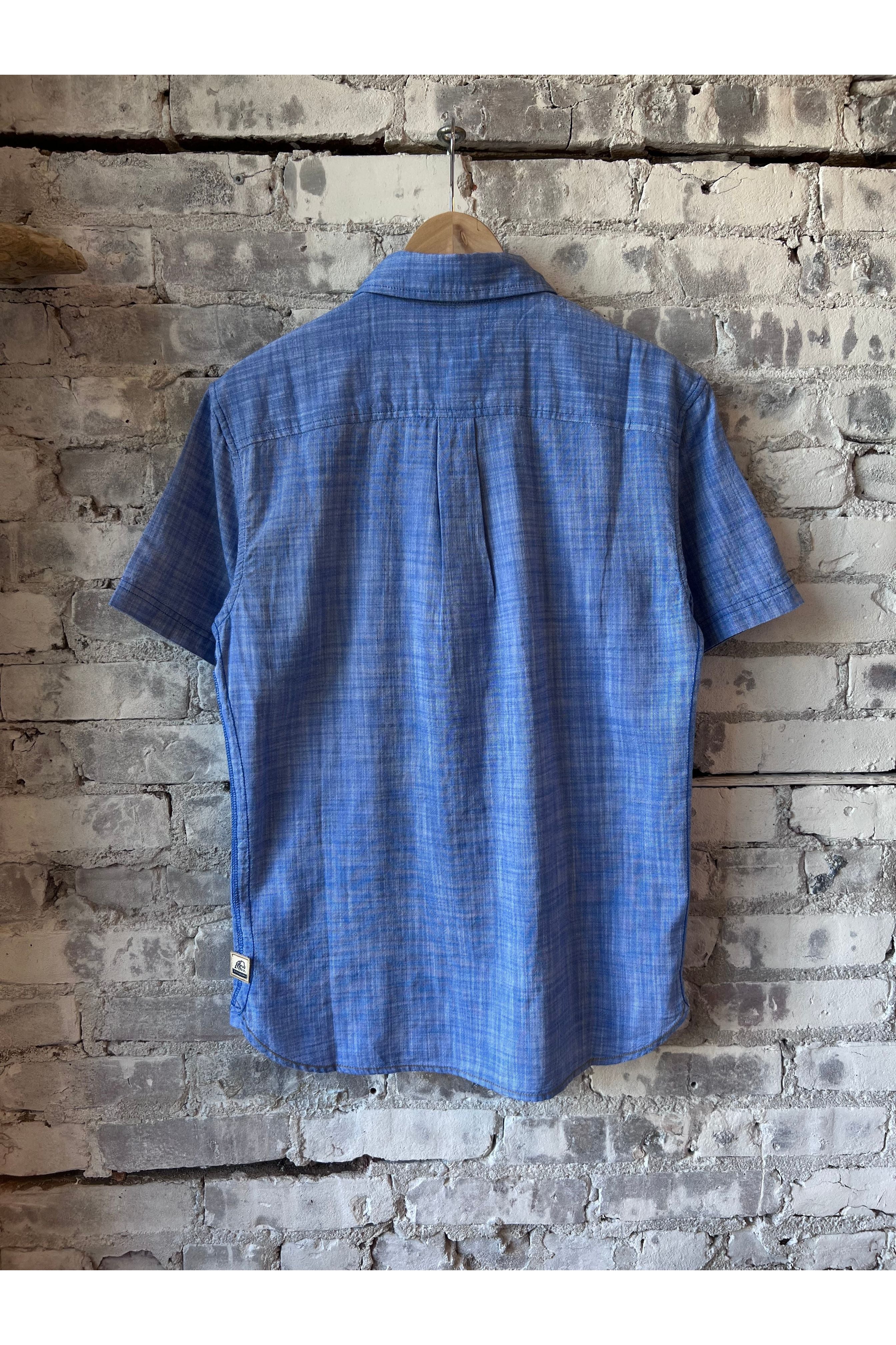 Joey Slub Island Shirt - Strong Blue