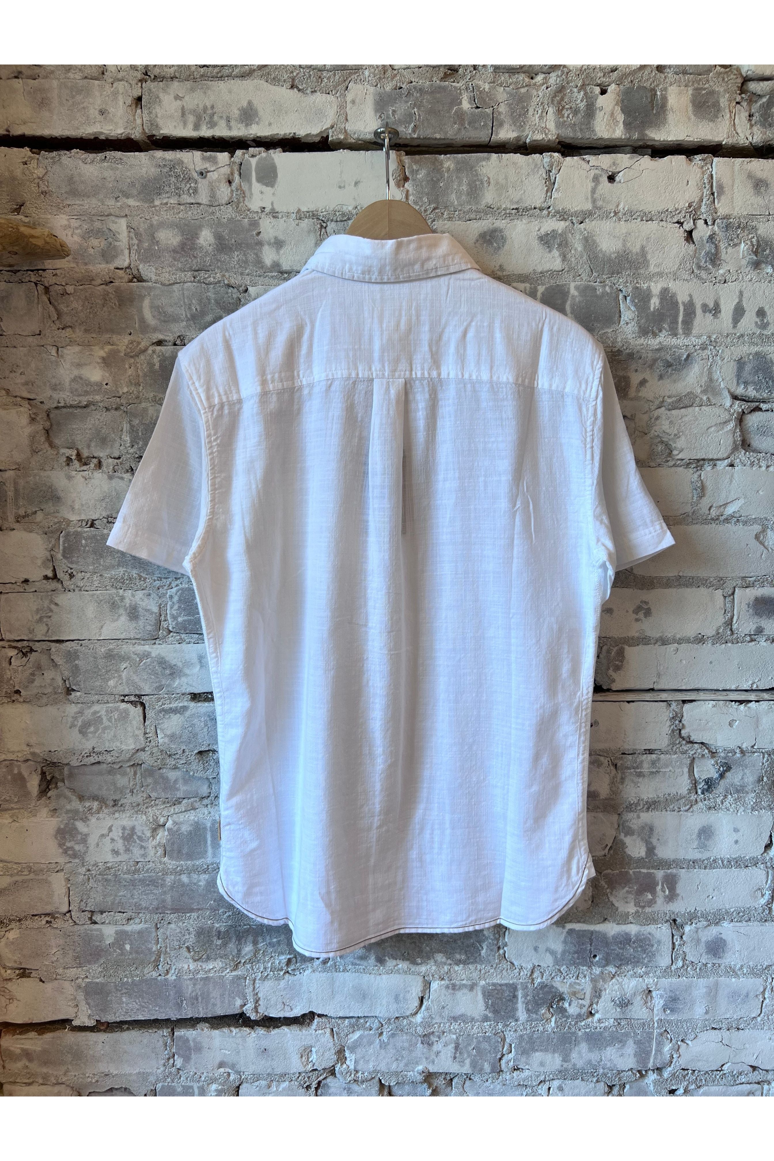 Joey Slub Island Shirt - Bright White