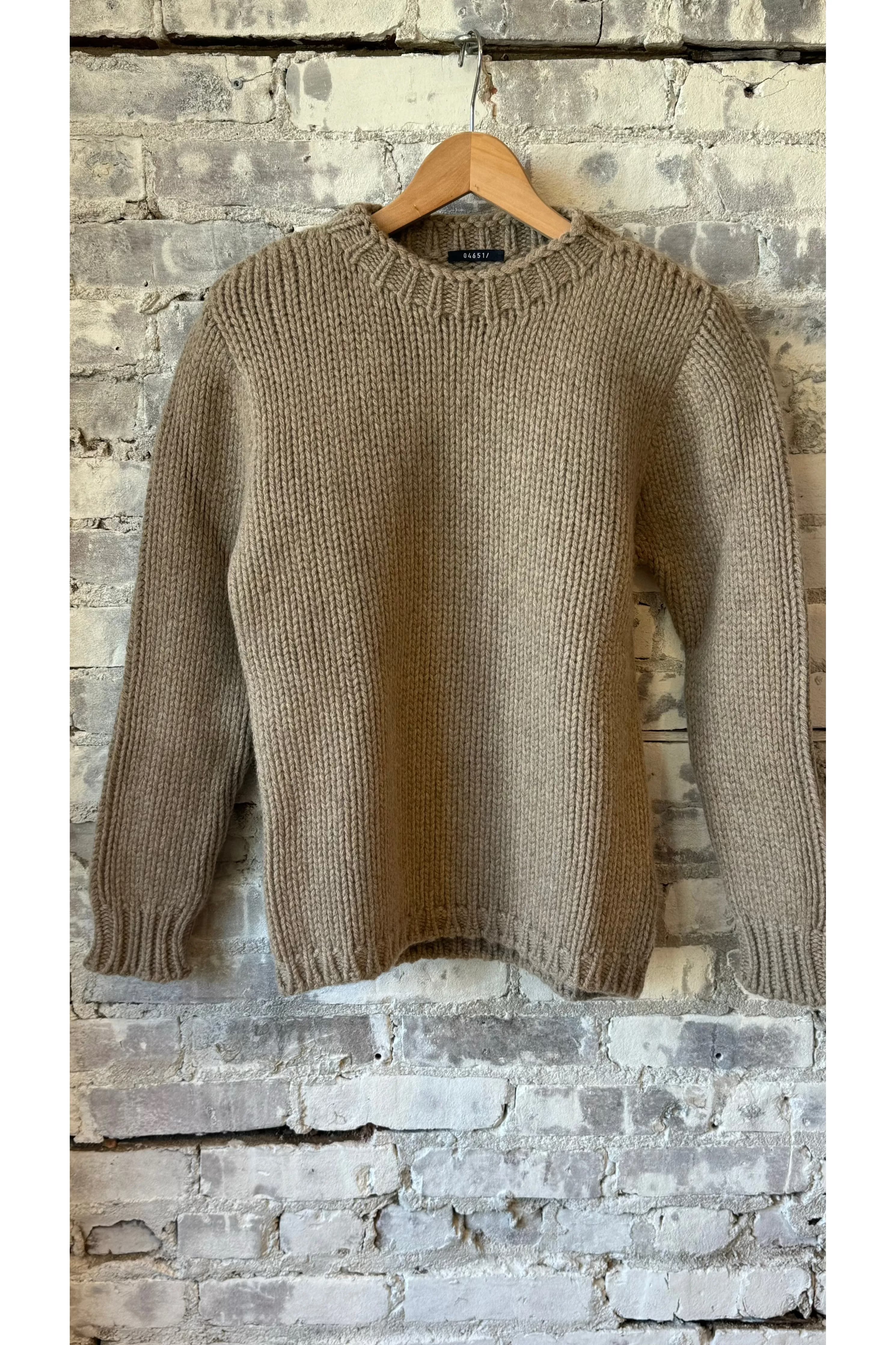 Chunky Merino Crew - Beige