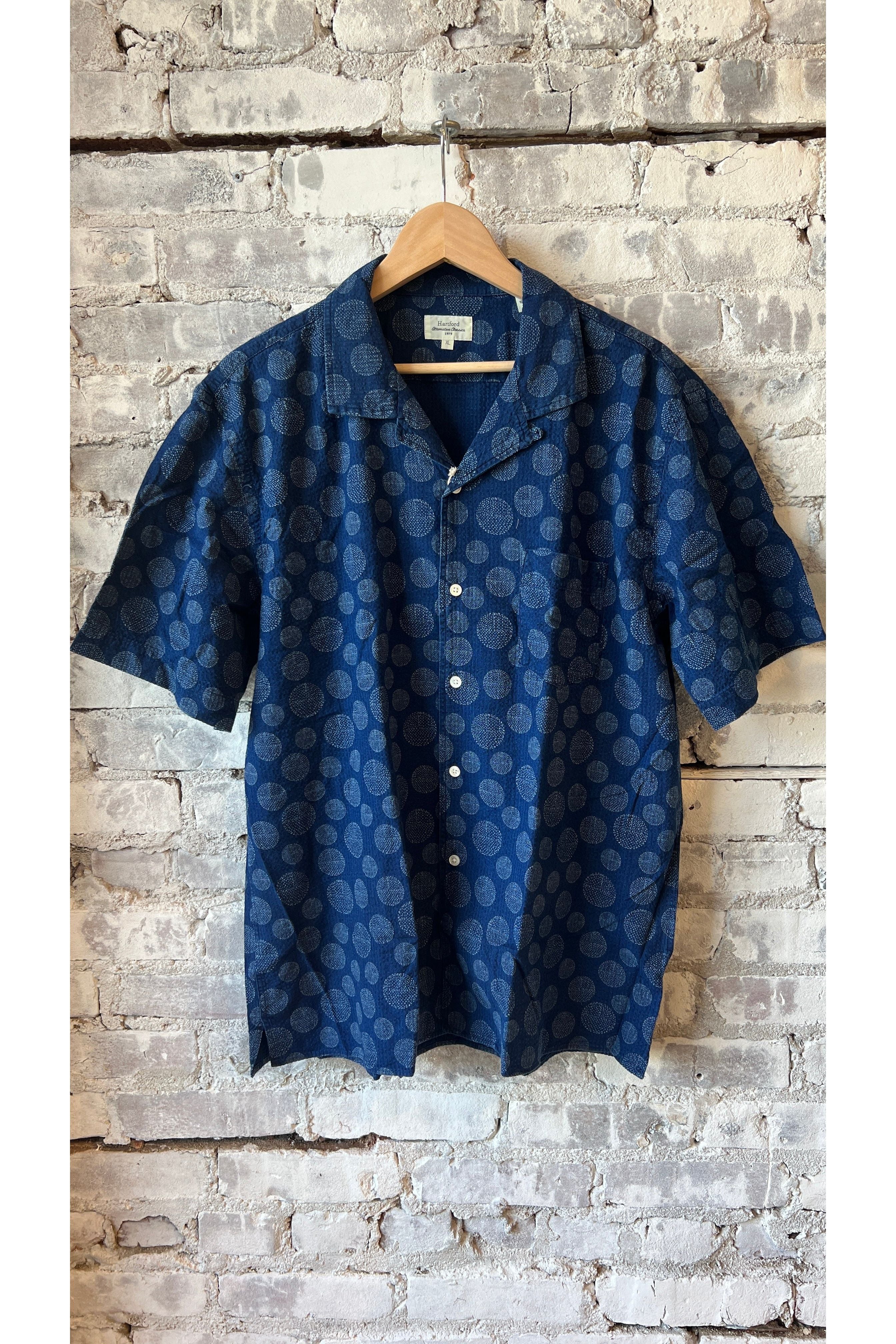 Palm Mc Woven Shirt - Indigo Circle