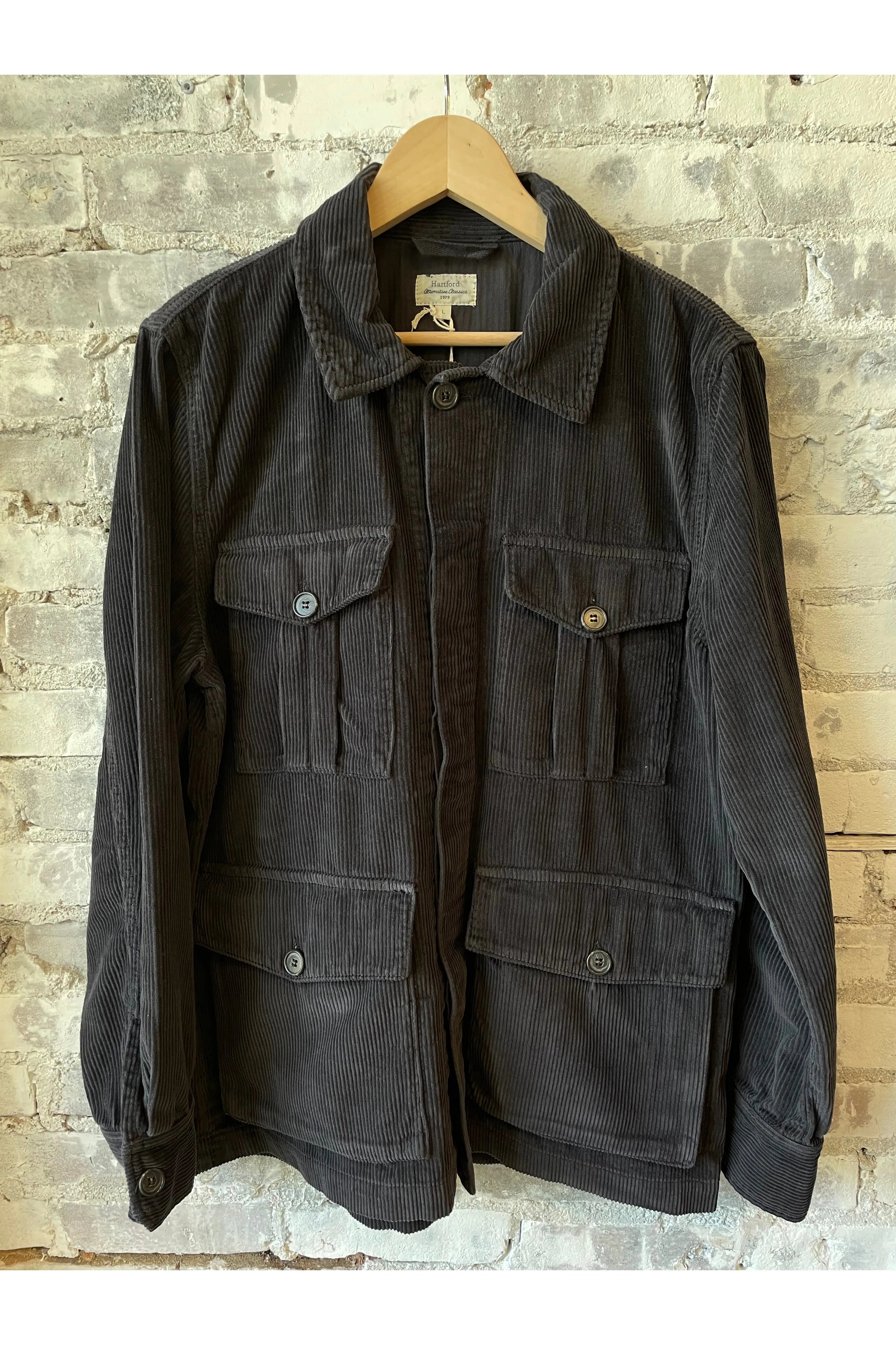 Jude Corduroy Jacket - Carbone