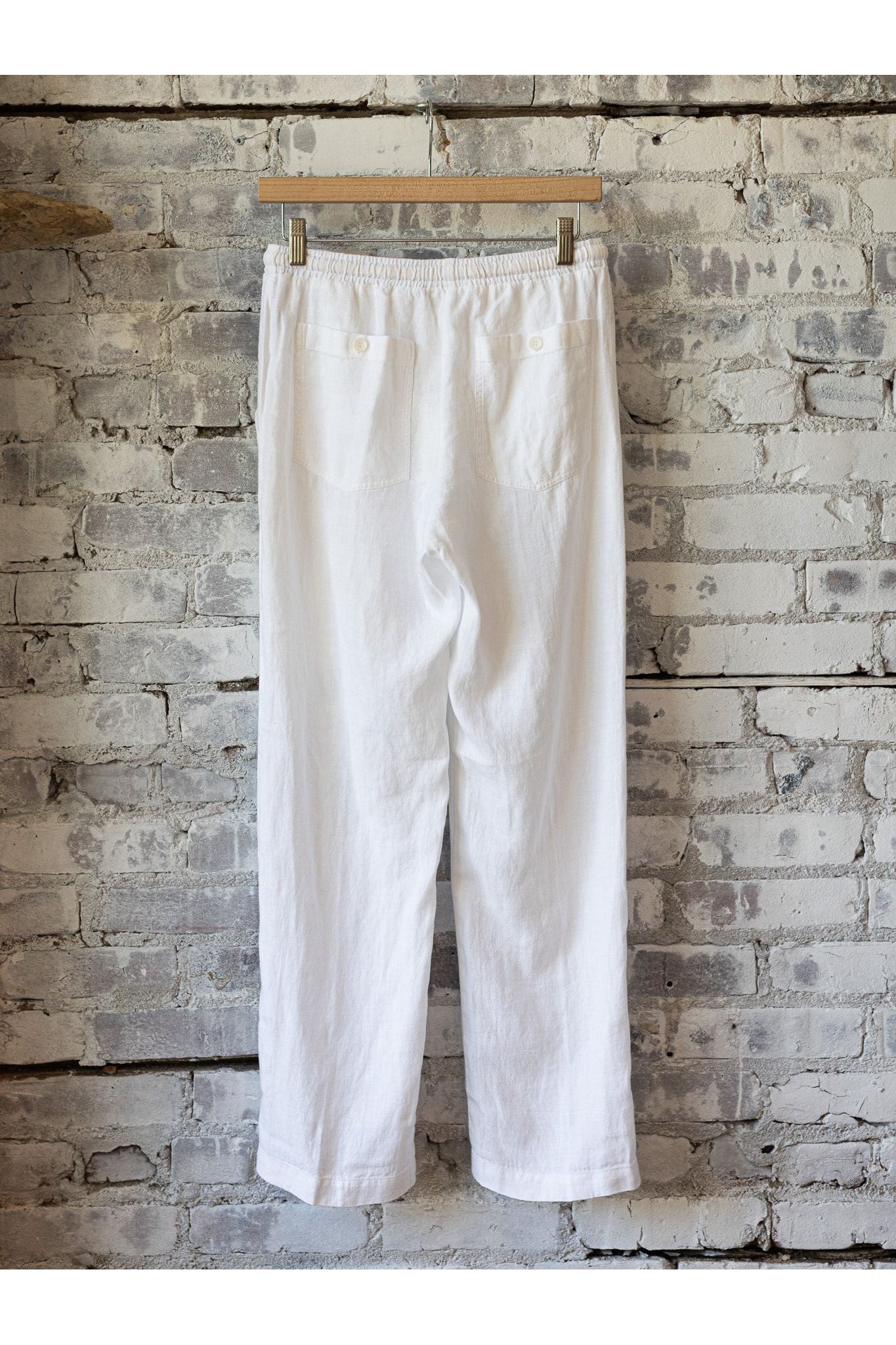 Poma Linen Pant - White