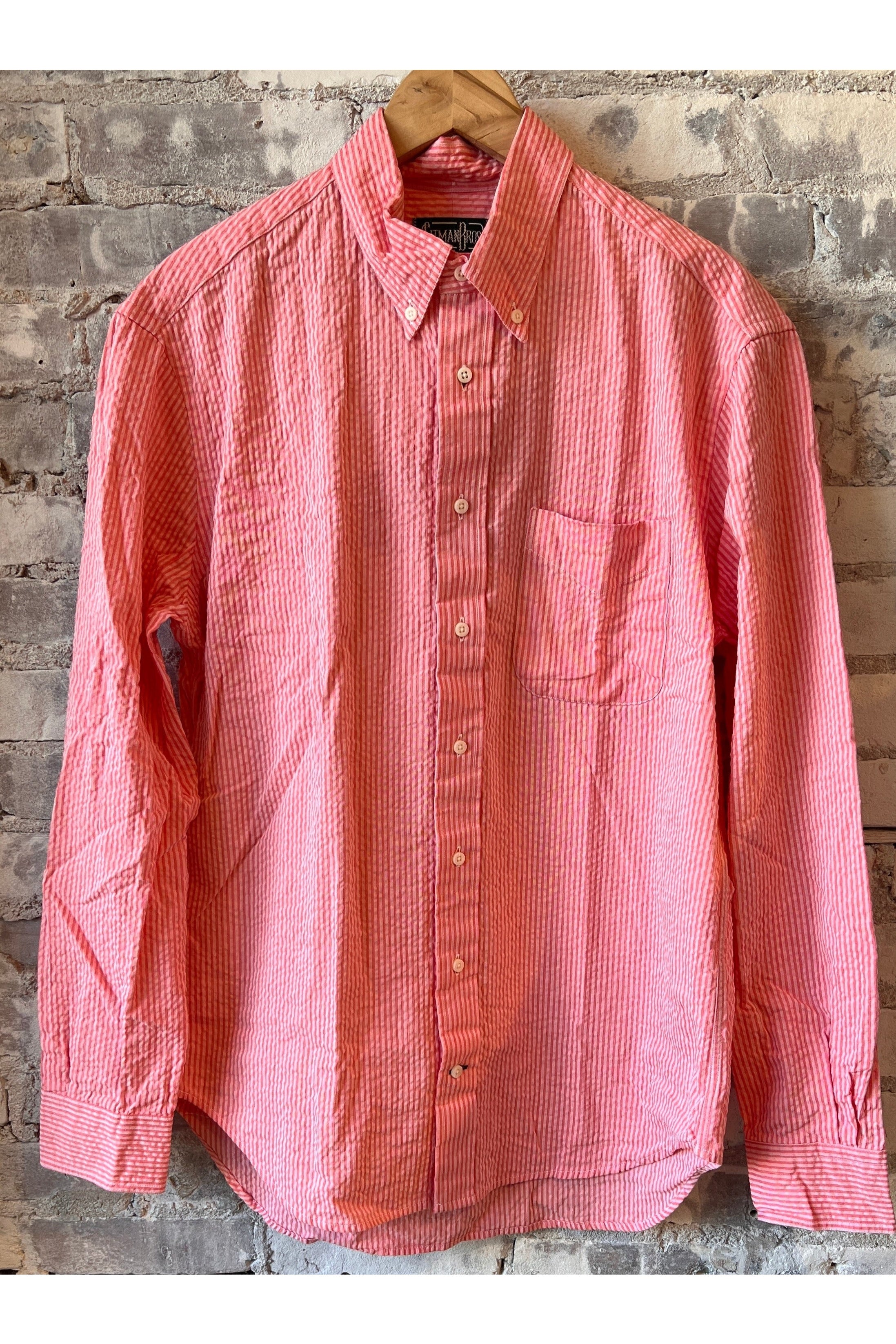 Tonal Seersucker Shirt - Pink