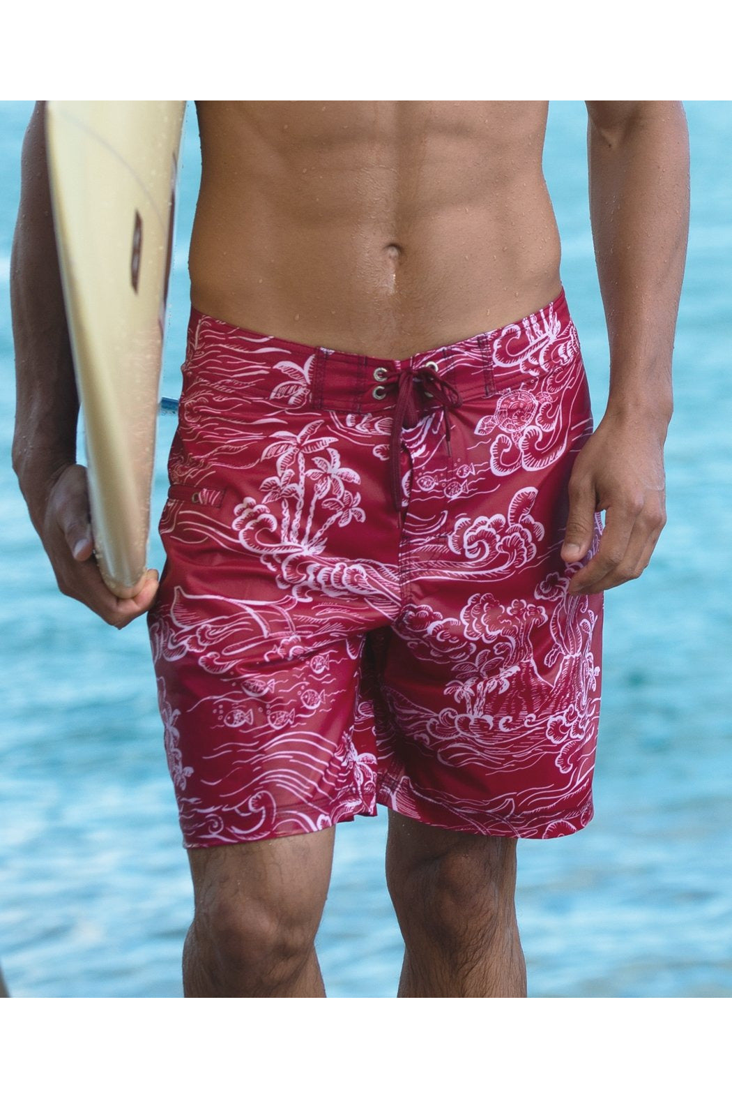 Pele Boardshort - Red