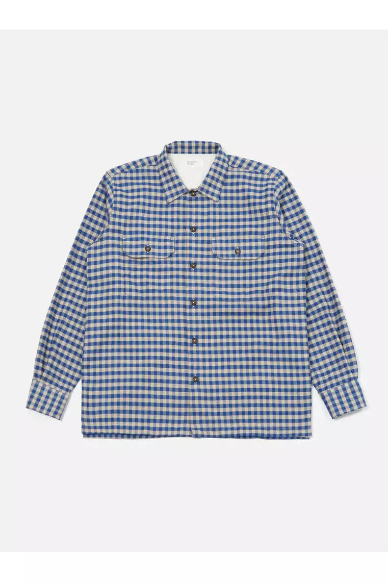 L/S Utility Shirt Max Cotton - Blue/Sand