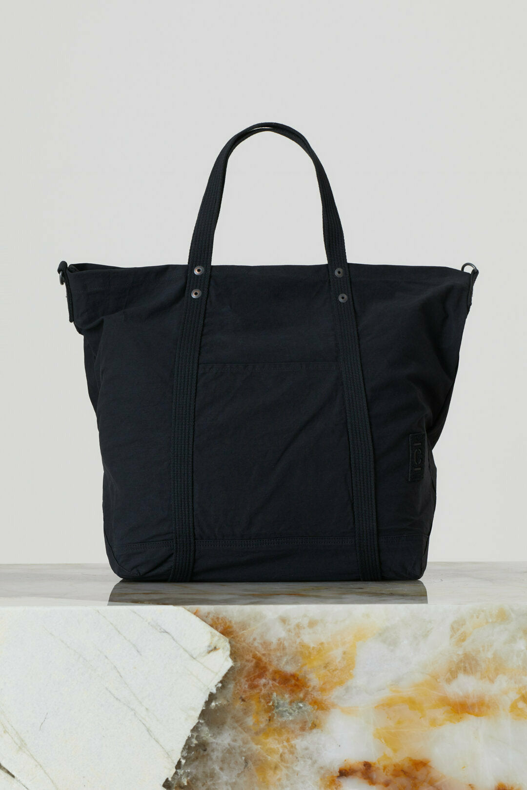 Cotton Canvas Tote Bag - Black