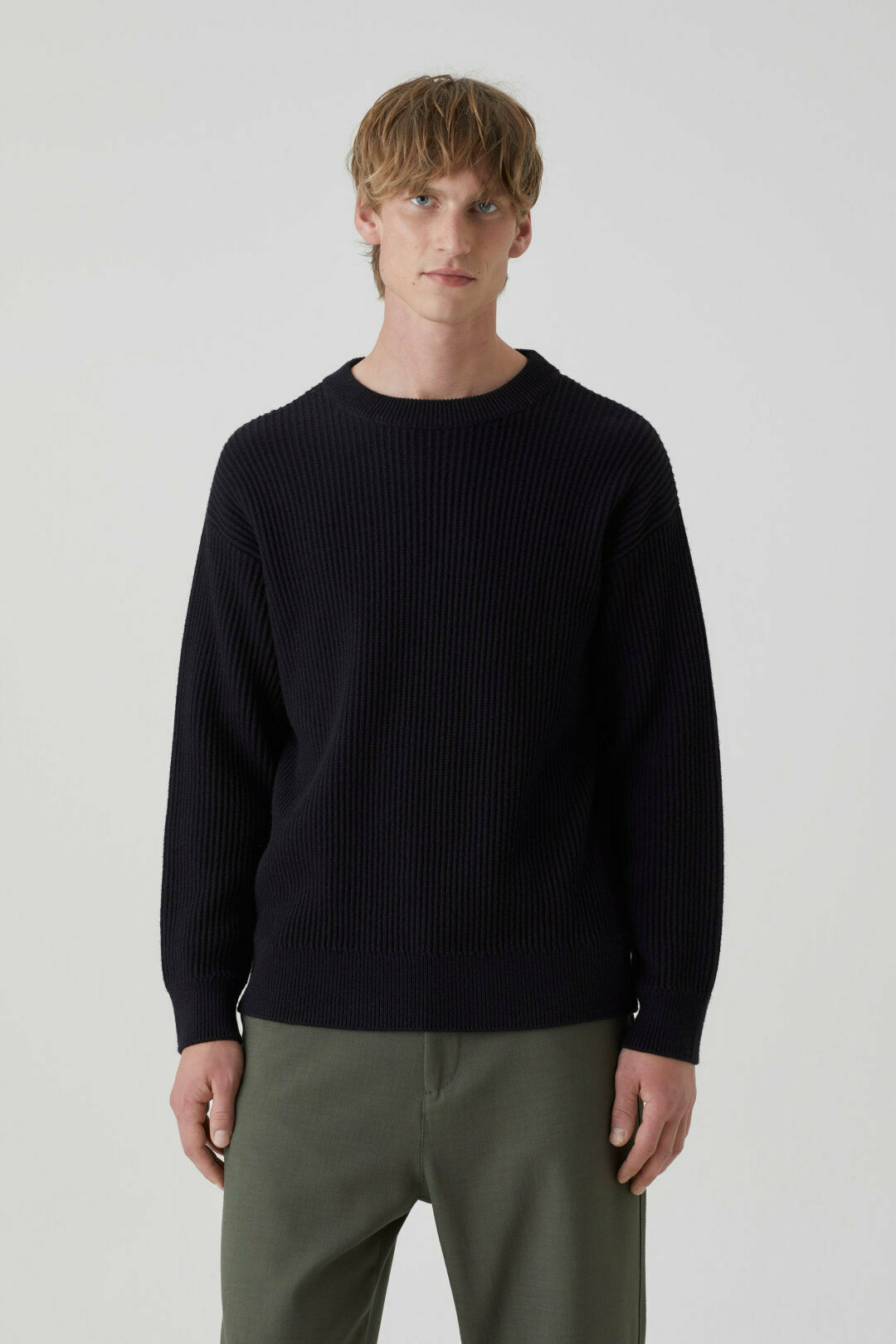 Wool & Cotton Jumper - Black