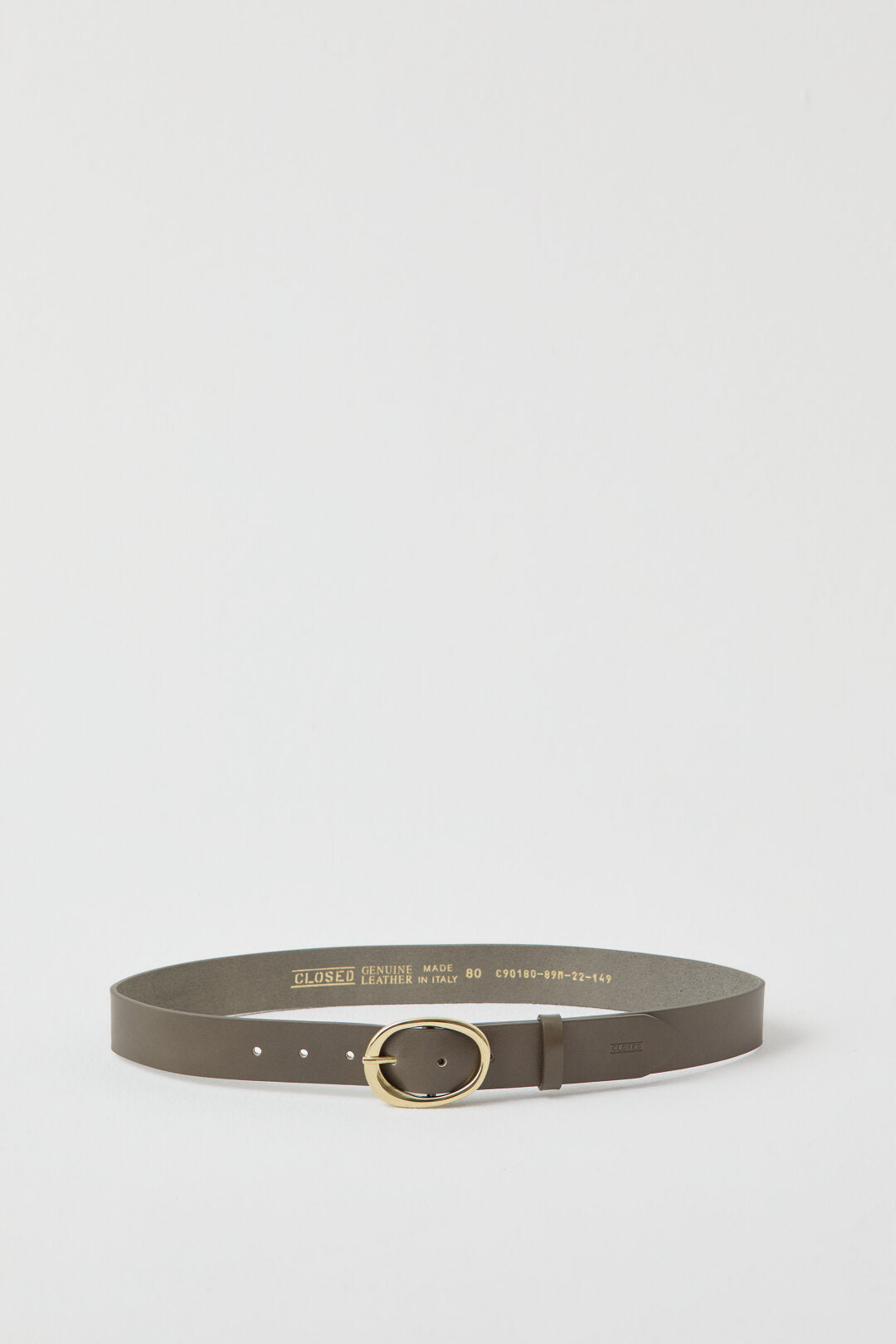 Belt with Pin Buckle - Grey Marble