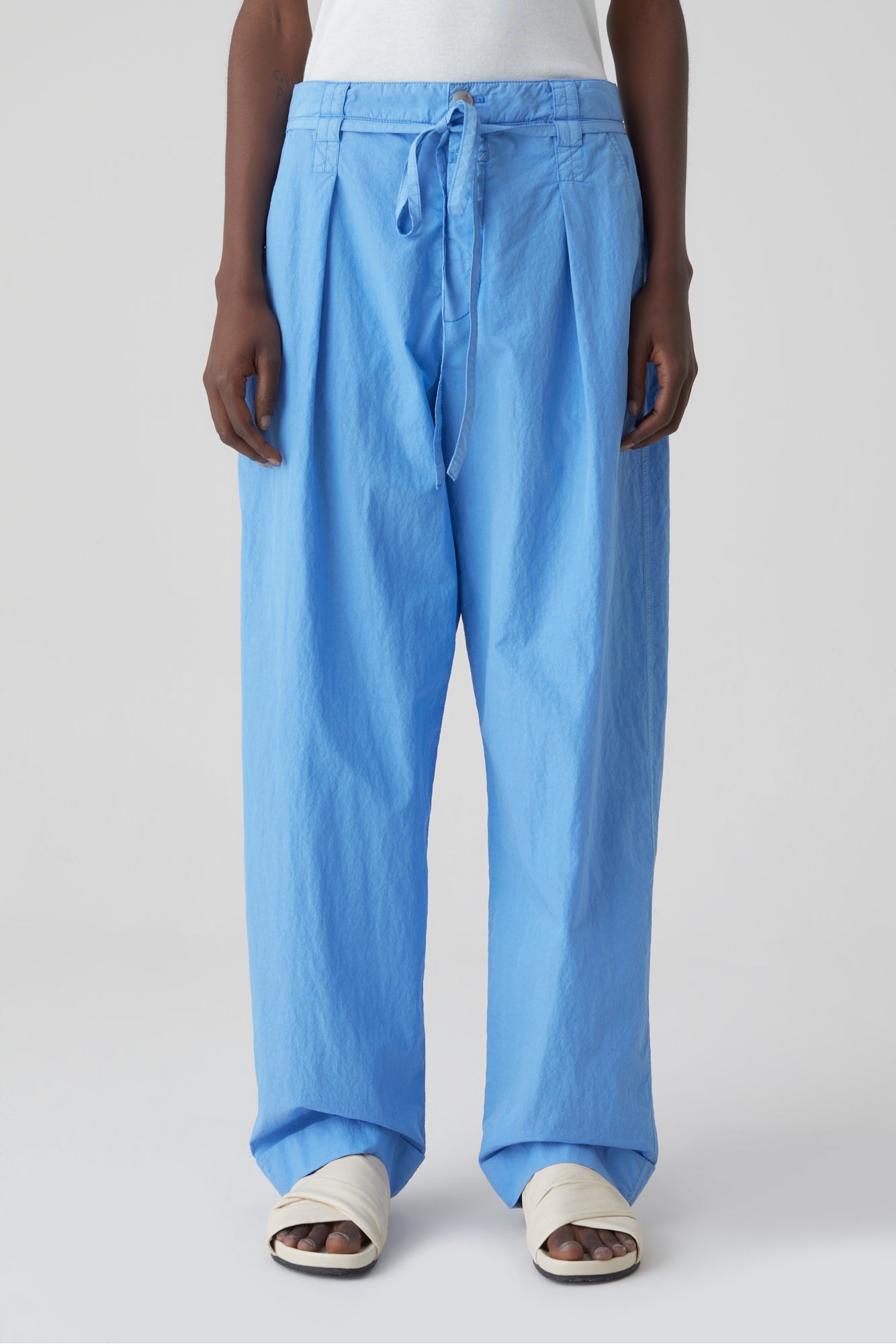 Reydon Linen & Cotton Pants - Blue Morning Sky