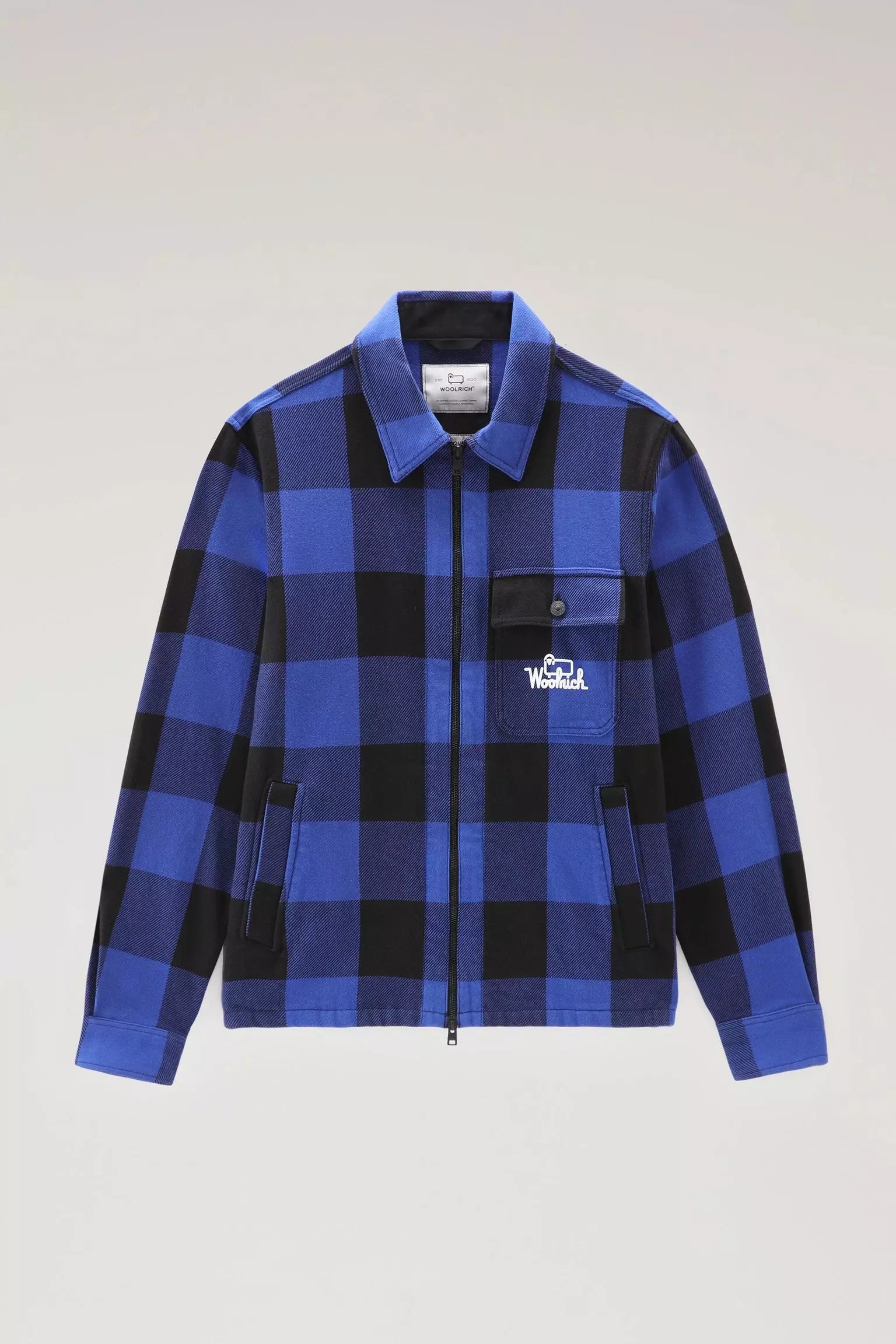 Timber Flannel Check Overshirt - Royal Buffalo